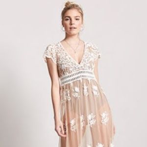 Cream Lace Dress